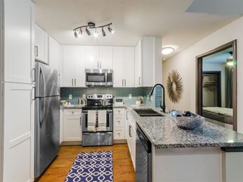 Full-sized gourmet kitchens